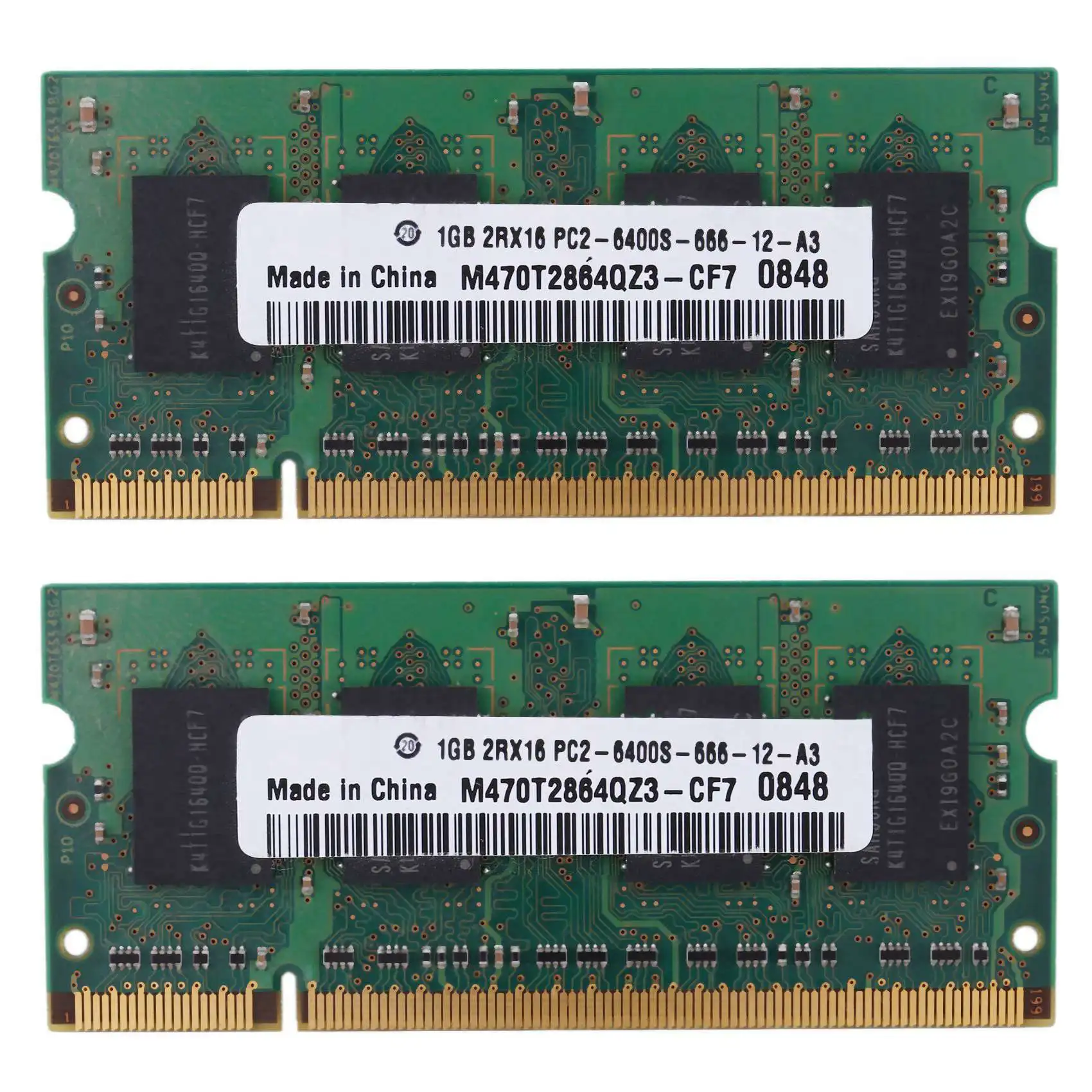 Classic-2X DDR2 1GB Notebook RAM Memory 2RX16 800MHZ PC2-6400S 200Pins SODIMM Laptop Memory
