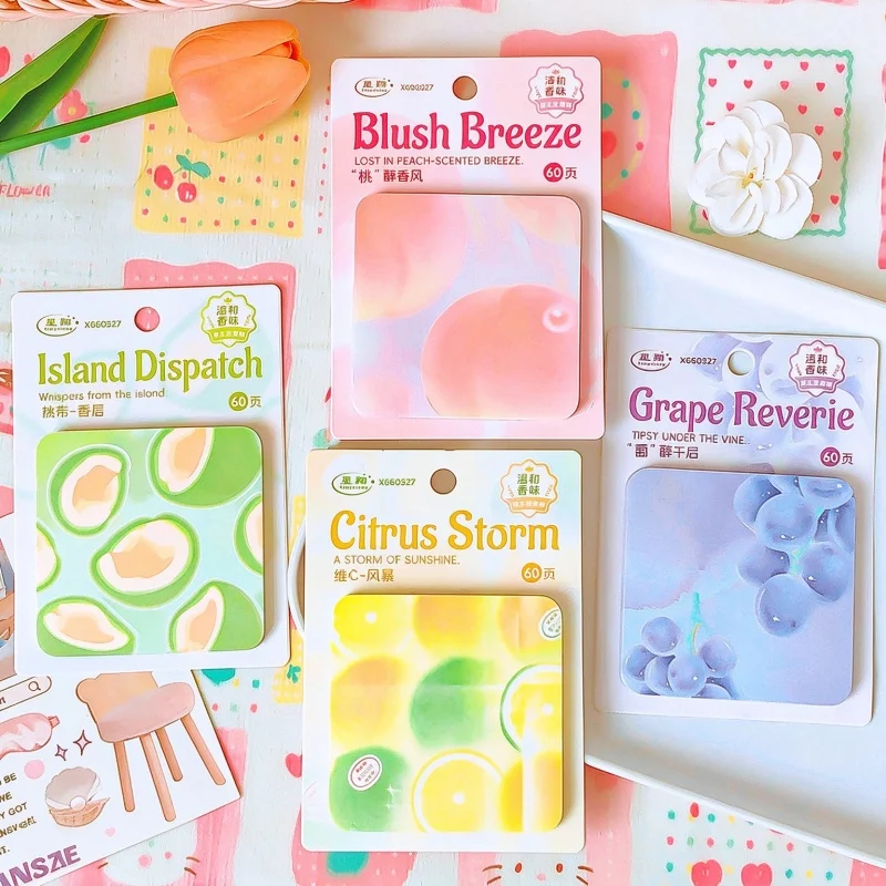 24pcs/lot Creative Fruit Memo Pad Sticky Notes Cute N Times Stationery Label Notepad Bookmark Post School Supplies
