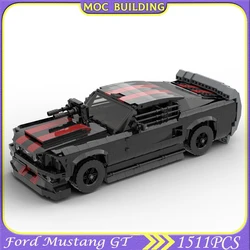 Car Series Moc Building Blocks Mustang GT Frankensteised Monster Vehicle Model Technology Bricks Brand-name DIY Collect Toy Gift