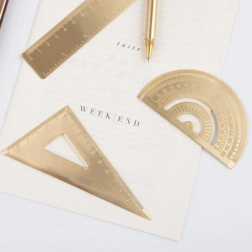 Precision Drawing Triangular Ruler 20Cm Stainless Steel Triangle Ruler for Engineering Design Geometry Protractor School