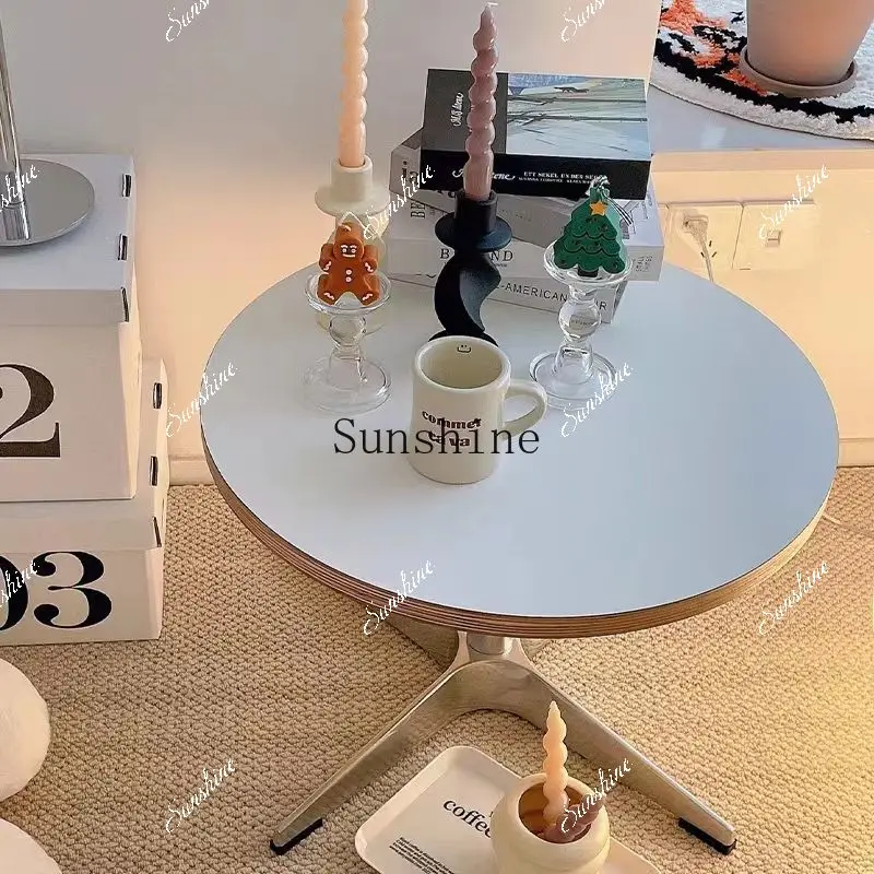Round liftable modern simple household bedroom bedside table  FT