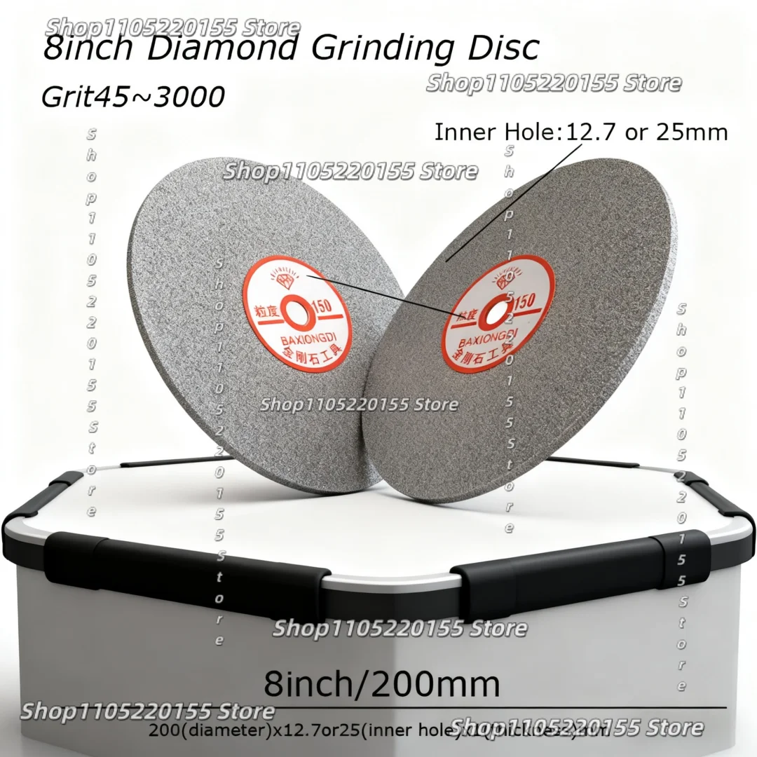 1PCS 8Inch 200MM Single Side Diamond Abrasive 8