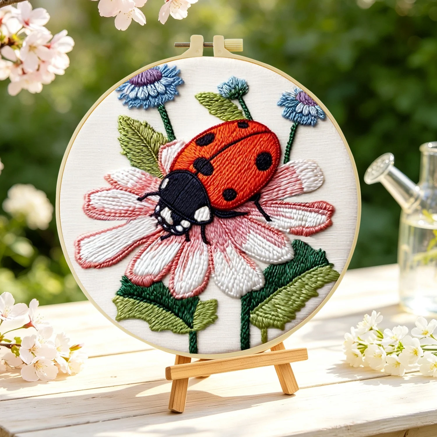 1 Set Kit de Bordado DIY Mariq - Embroidery Lady Bug reseña y precio