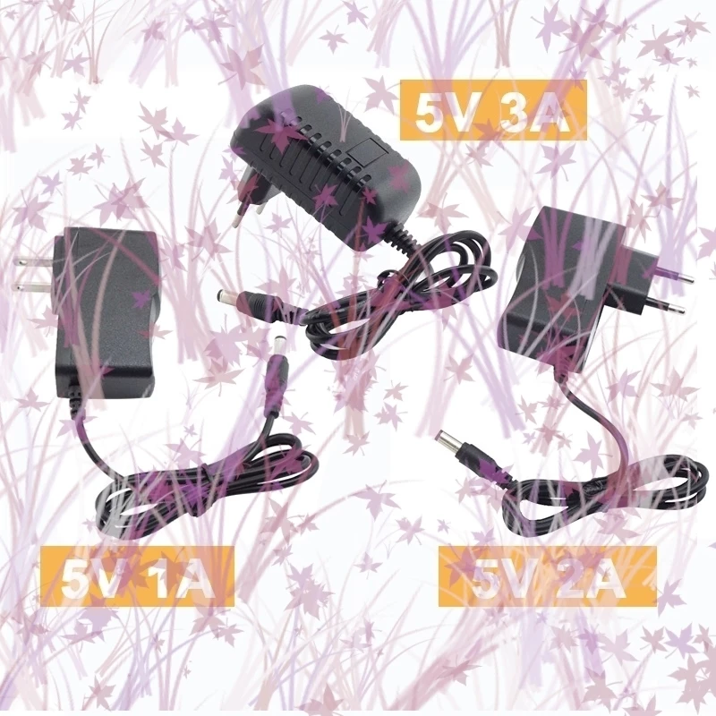 

Универсальный адаптер питания переменного тока 110-240 В постоянного тока, 5 В, 1 А, 2 А, 3 А, адаптер зарядного устройства, вилка европейского стандарта, США, для светодиодных лент C1