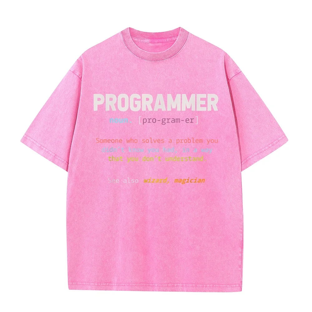 Computer Geek Nerd Gift Funny Programmer T-Shirt Топ Ropa Y2k Pink Cotton T Shirt Unisex Daily Tee Basic Printed Casual Men