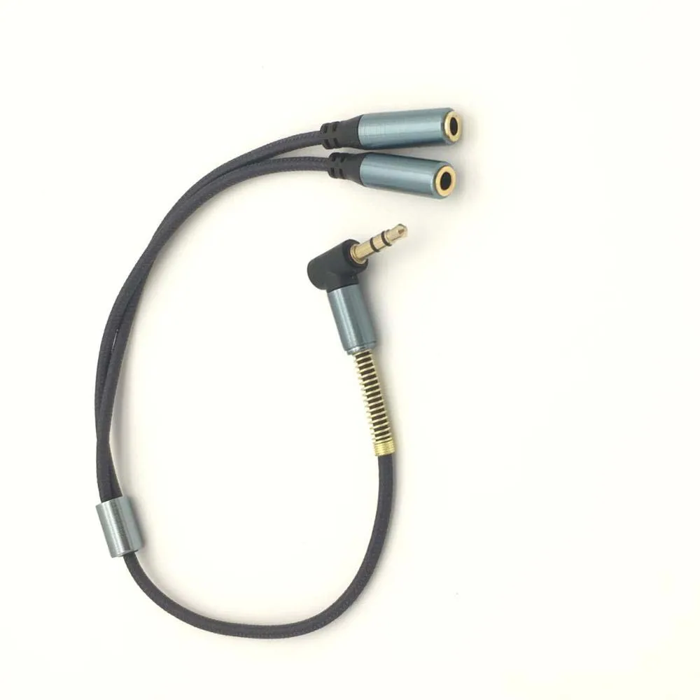 Jack Splitter 1 To 2 Dual Female Share Cable Adapter Audio Cable Headphone Adapter Y Splitter Cable Audio Extension Cables