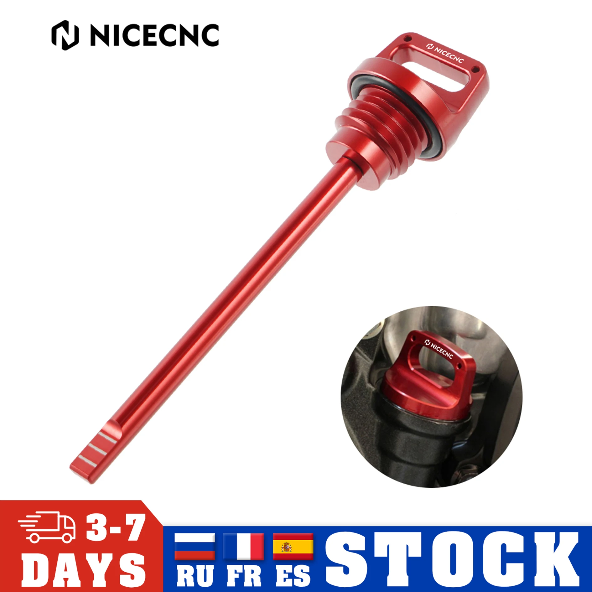 NICECNC ATV Oil Dipstick For Yamaha Banshee 350 YFZ350 YFZ 1987-2006 2005 2004 2003 2002 2001 2000 1999 1998 1997 Accessories