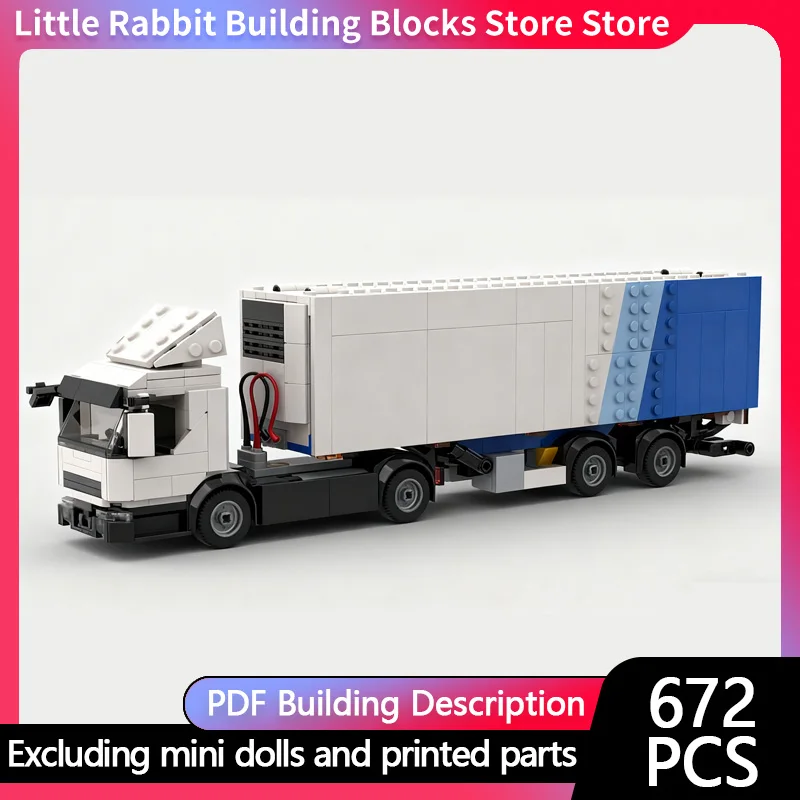 City Car Model MOC Building Bricks Heavy-Duty Traction Truck Modular Technology Children Holiday Gifts Assemble Toys Suit