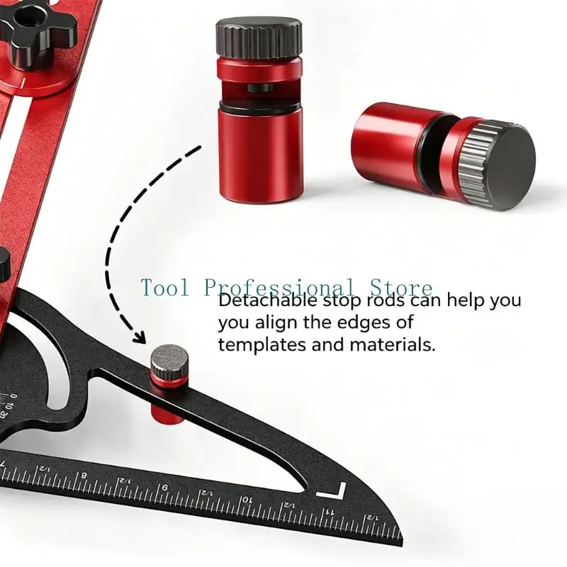 57QF Adjustable Stair Treads Template Tool Foldable Stair Treads Gauge Multifunction