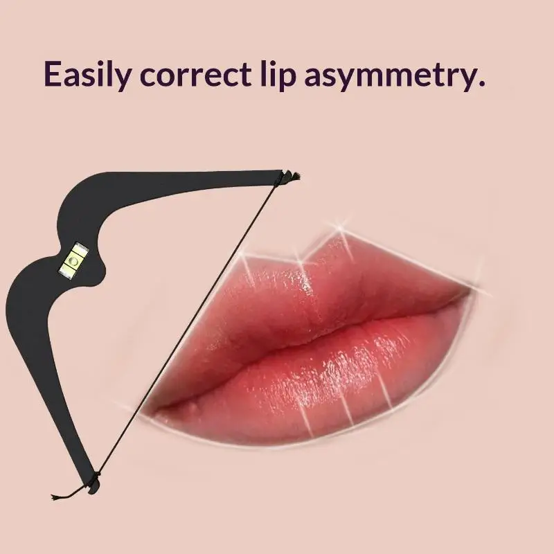 1Pcs Lip Leveling Ruler Permanent Makeup Lip Mapping Tool With Spirit Level For Symmetric Lip Shape Tattoo Positioning Measurin