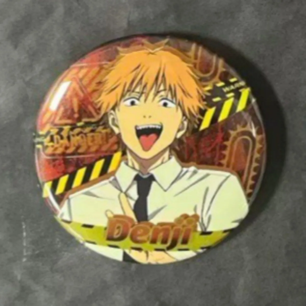 Anime Denji Collection Badges Machima Cosplay Saw-Man 2D Badge Pins DIY Reflective Button 5.8cm Badges with Pins, Craft Supplies