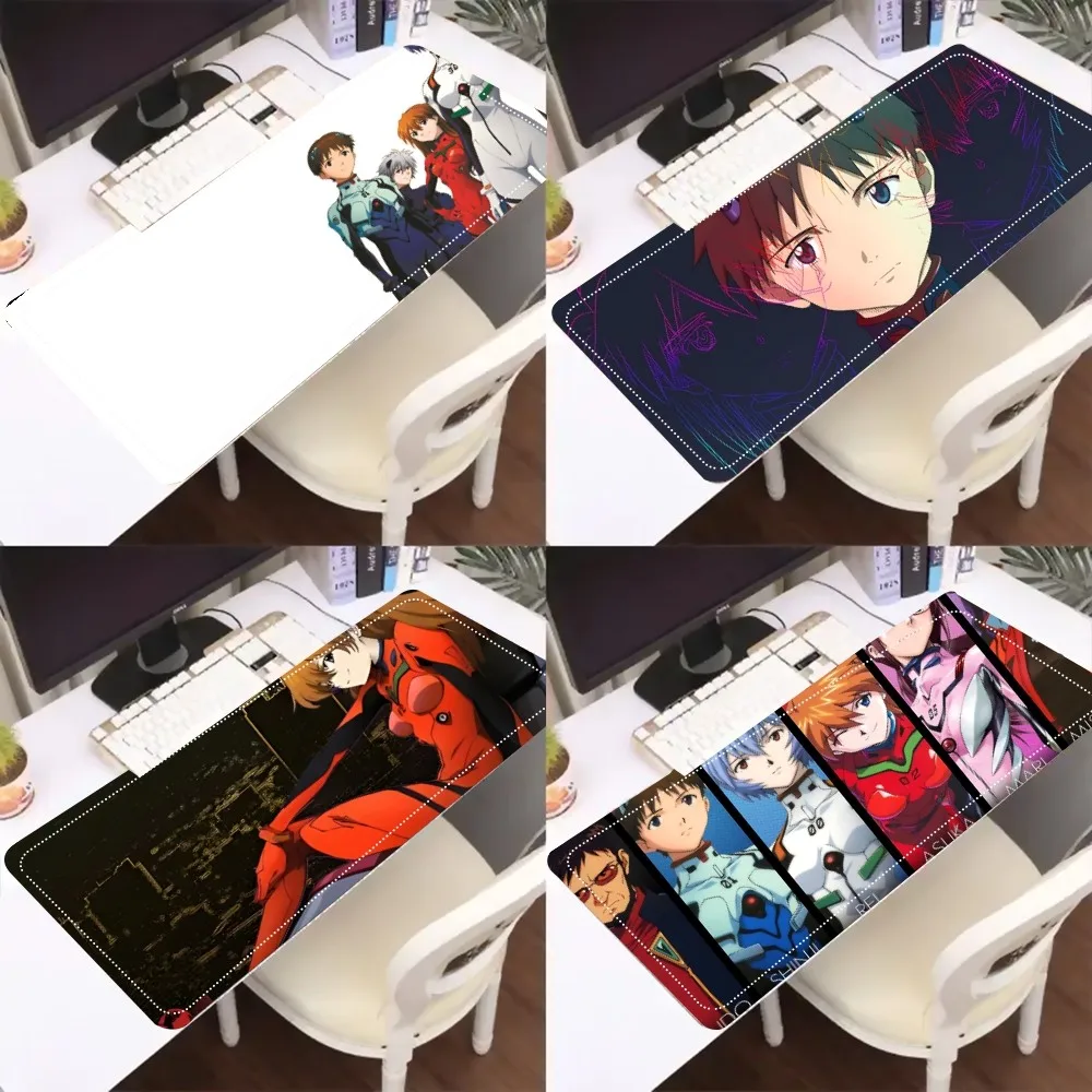 E-Evangelion Mousepad Mouse Pad Laptop Gaming Accessories Mousepad Large Desk Mat Computer Gamer Keyboard Rug Carpet