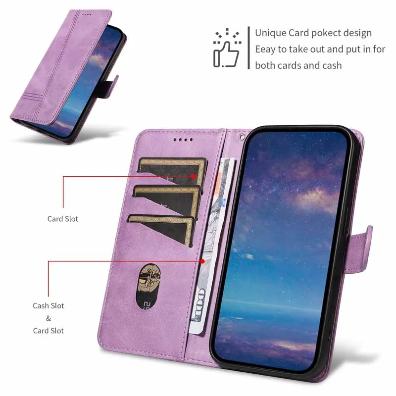 Flip Leather Case For iPhone 11 12 13 14 15 Pro Max XS XR X 6 7 8 Plus SE 2020 Mini Wallet Card Slots Stand Book Phone Cover