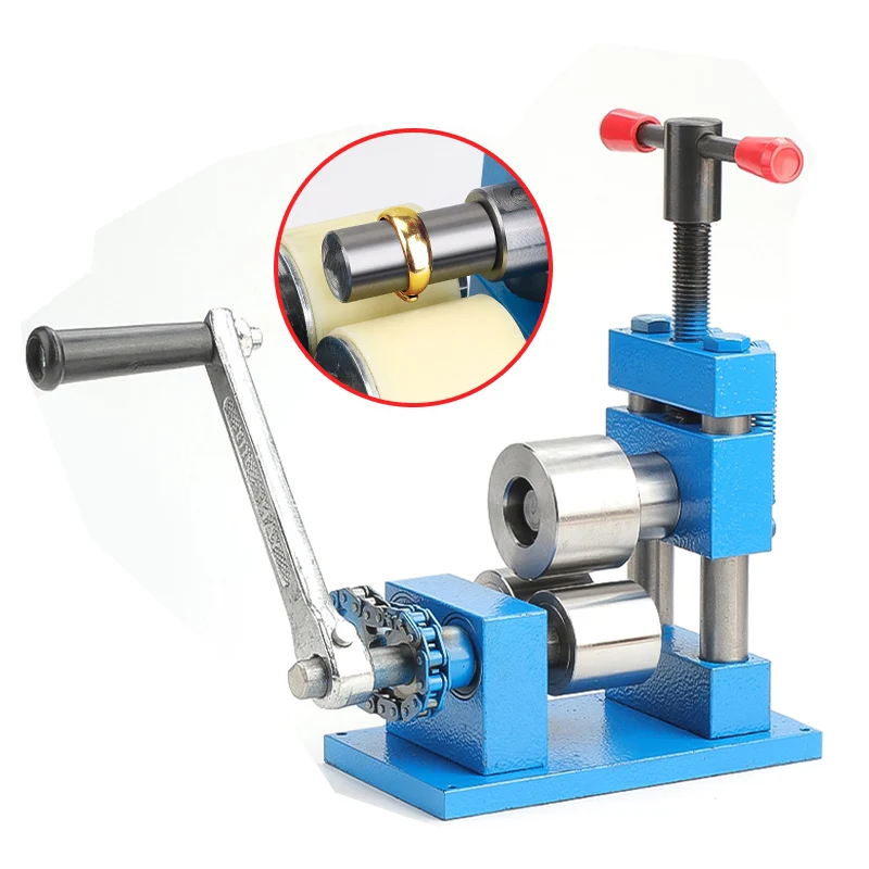 Multifunctional Hand Crank Ring Bracelet Tool One Machine Dual Purpose Roll Forming Machine Ring Bracelet Bending Machine