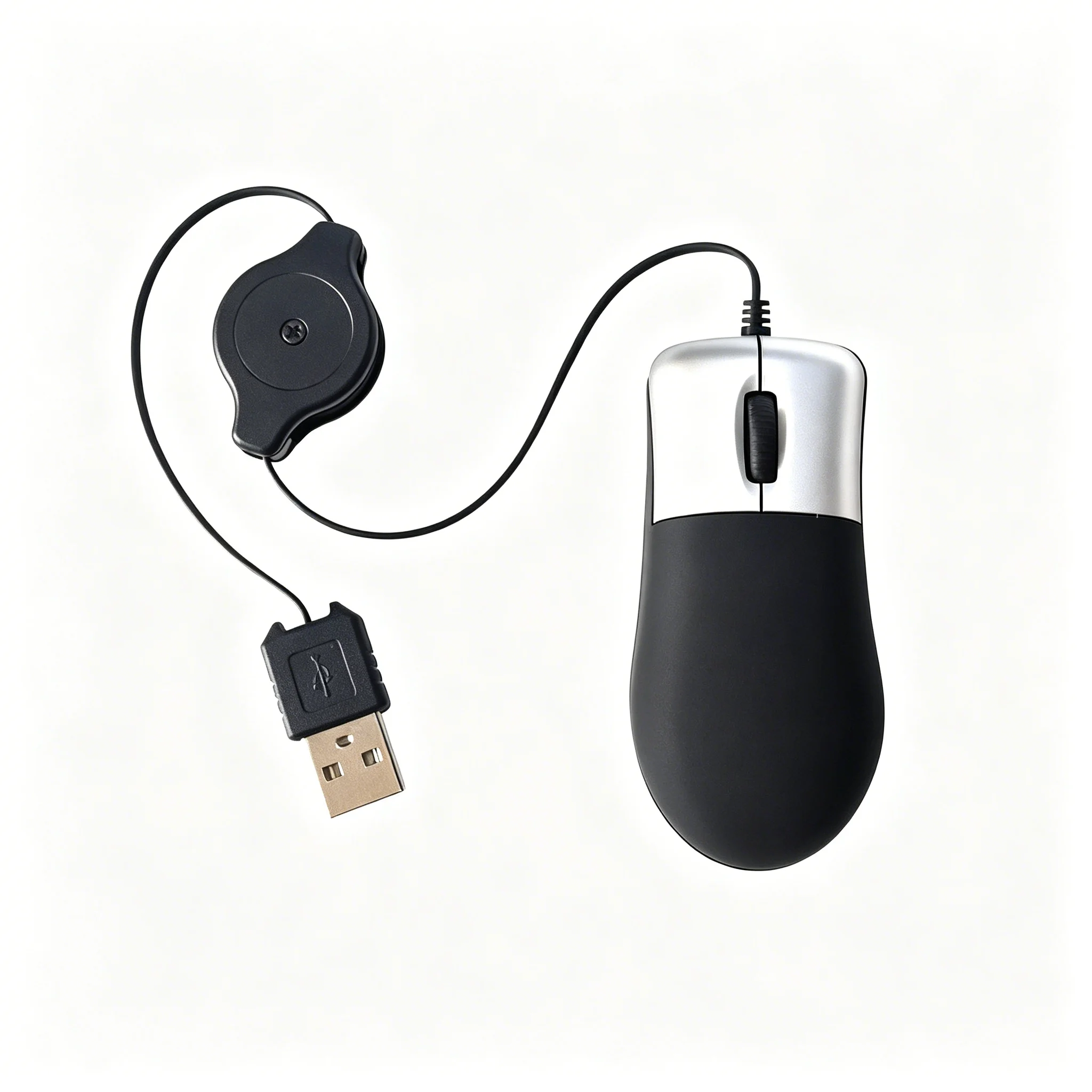 

Mini Pocket Retractable USB Wired Mouse Optical Ergonomic Computer Gaming Mause with Scroll Office Travel Mice For Laptop PC