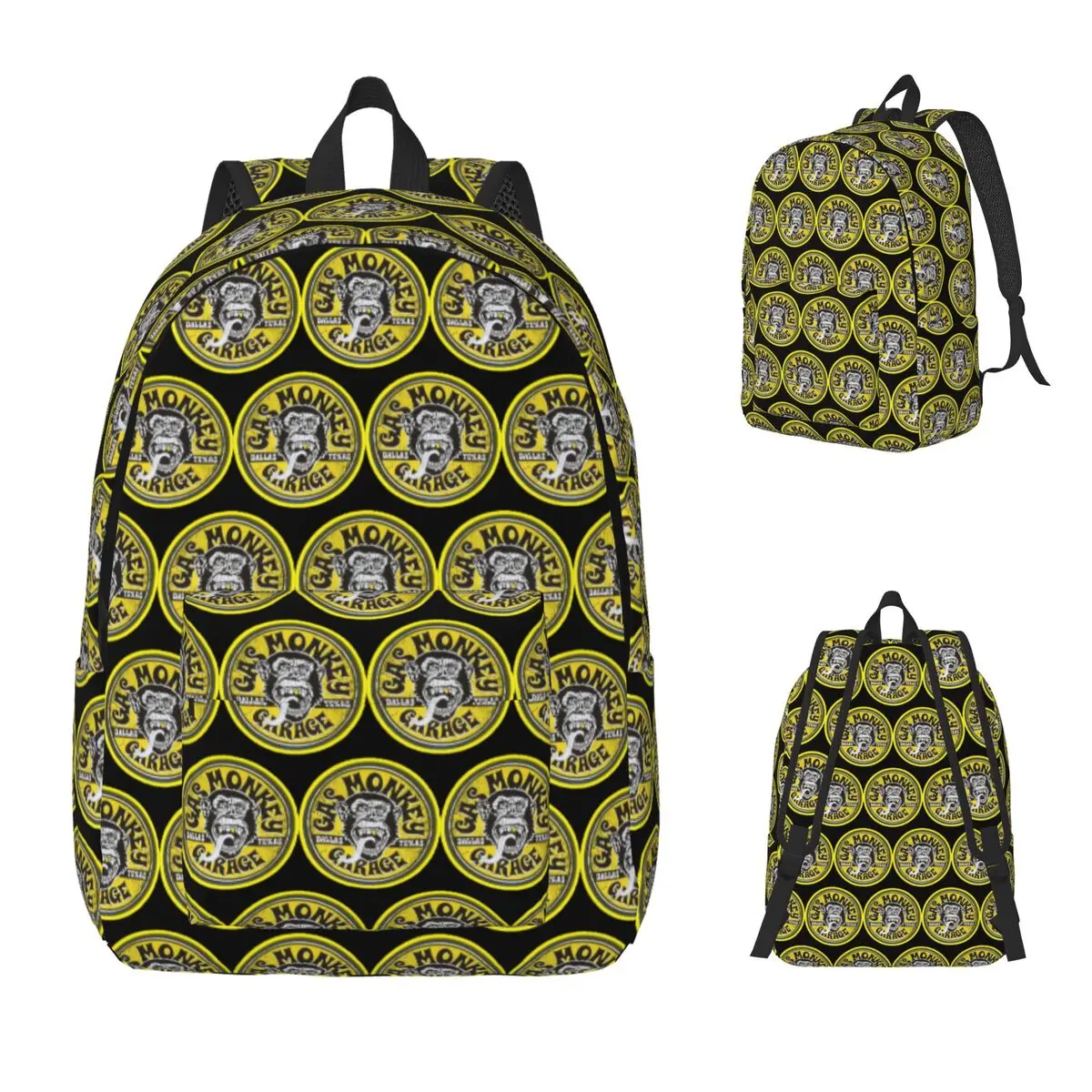 Gas Monkeys Garage Backpack Daypack Large Capacity Children BookBag School Bag Shoulder Bags for Men Women