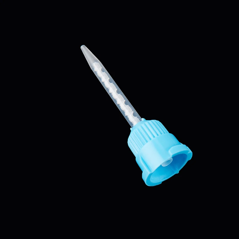 50pcs 3.5 Mm Disposable Silicone Rubber Mixing Head 1:1 Dental Materials Dentistry Silicone Rubber Gun Conveying Mixing Head