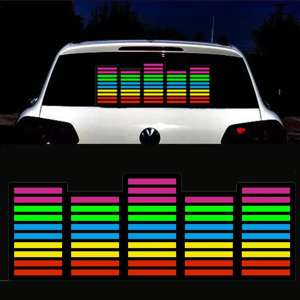 LED Car Sticker Windshield Sticker Wanted Car Decal Safety Sign Decoration Sticker Electric Car Window Auto/Moto Fashion Sticker