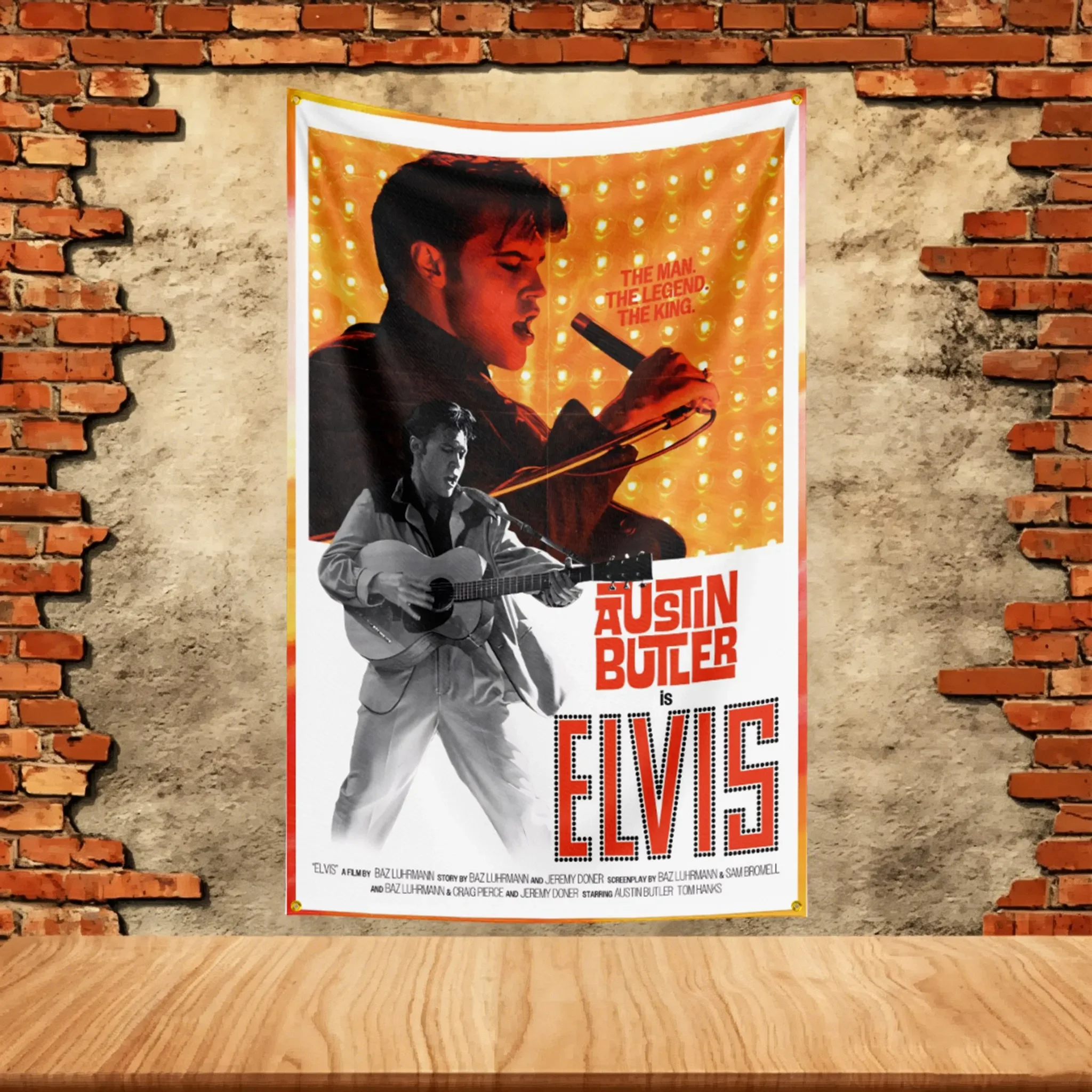 Music Band Flag 3x5ft for Elvis Fans Banner Custom any Image Garage Bedroom Living Room Dorm Wall Hanging Decor Tapestry