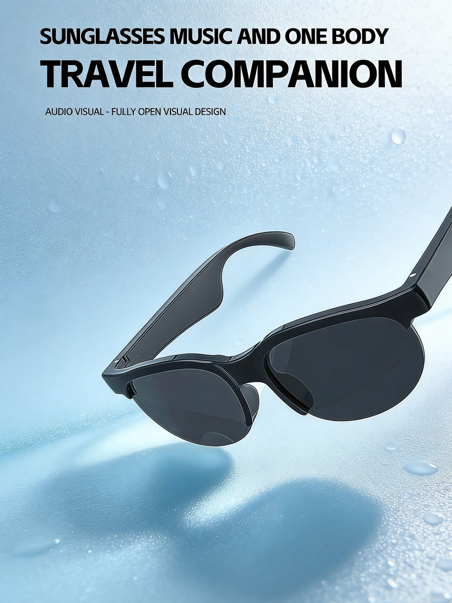 

XG89-Original Bluetooth Glasses Sports Driving Bluetooth Sunglasses Wireless Bluetooth Headset Ear Hook Earbuds Wireless