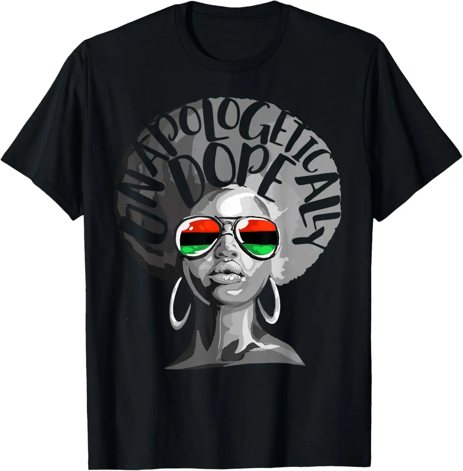 

Женская футболка Afro Woman Unapologetically Dope