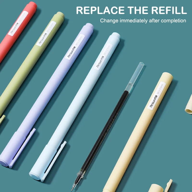 

Набор из 5 ретро-гелевых ручек с цветными чернилами, тонкий наконечник 0,5 мм, милые ручки для письма, школьные и офисные принадлежности