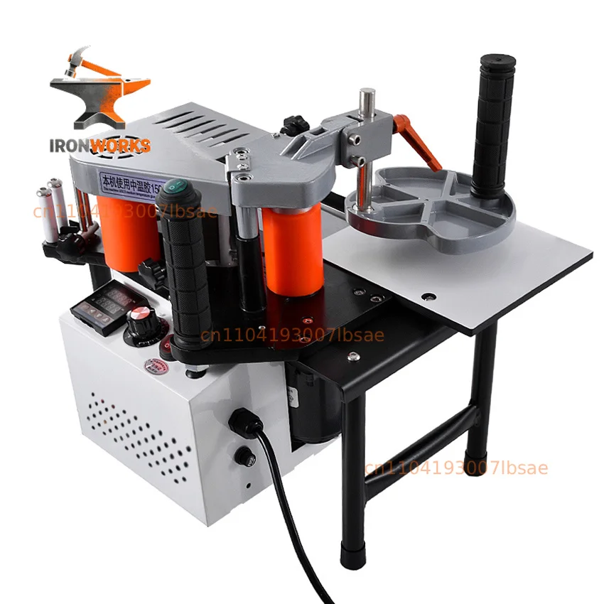 SC-40 Edge Banding Machine Portable Wood PVC Two-sided Gluing Edge   Cut Adjustable Speed 110/200V 1200W 1000ml