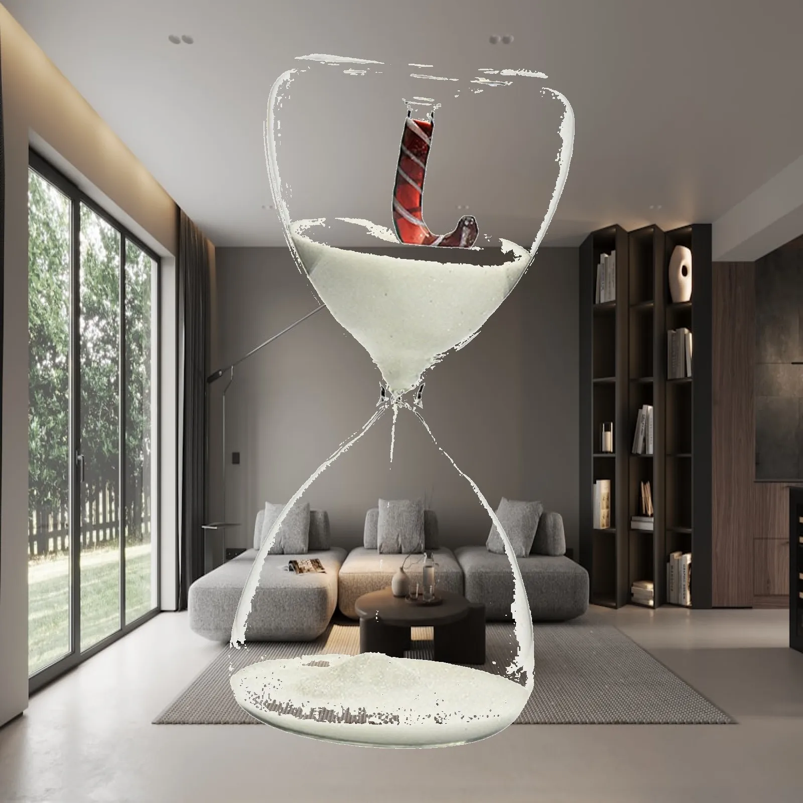 Christmas Hourglass Timer Time Management Tool Gift Christmas Decoration Household Sand Clock for Desk Office Home Decoration