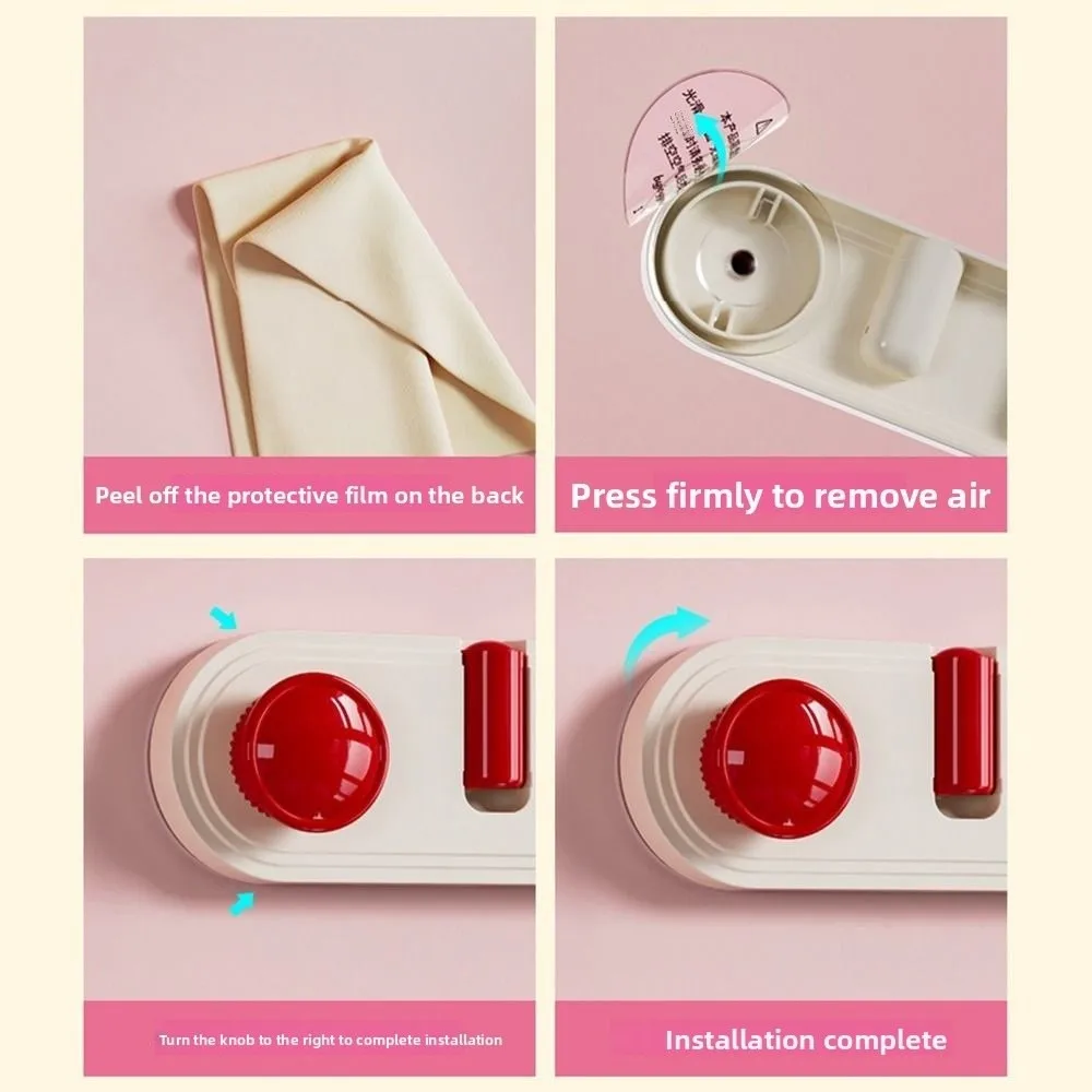 

Suction Cup Bathroom Storage Hook Foldable Detachable Door Back Clothes Hook Space Saving Moisture-proof Sundries Storage Holder