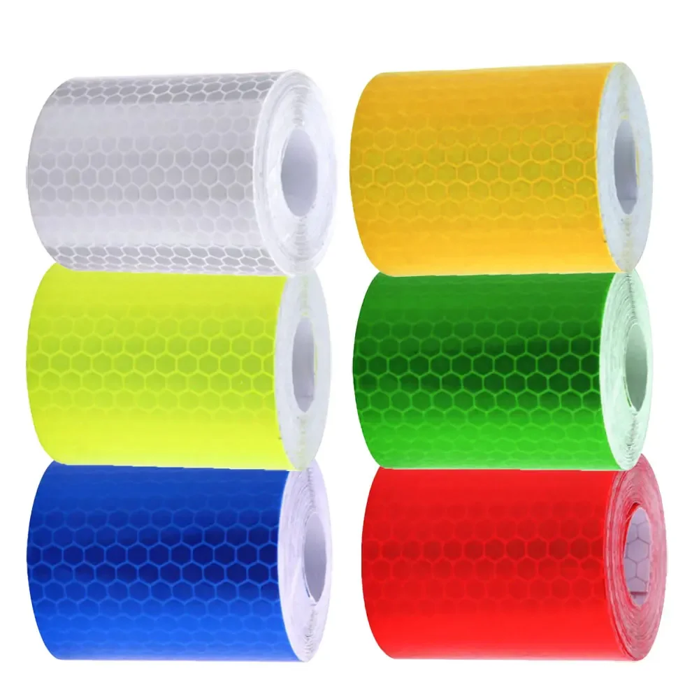 5cm*100cm Car Reflective Tape Safety Warning Car Decoration Sticker for Trucks Motorcycle Reflector Protective Tape Strip Film