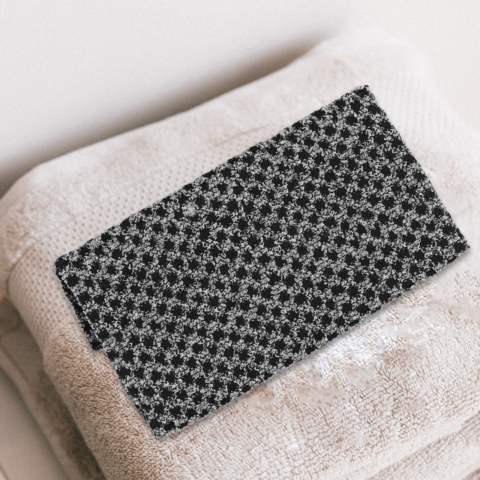 

3Pcs Comfortable Bath Scrubbing Towels Polyester Back Exfoliating Wash Towels For Daily Use
