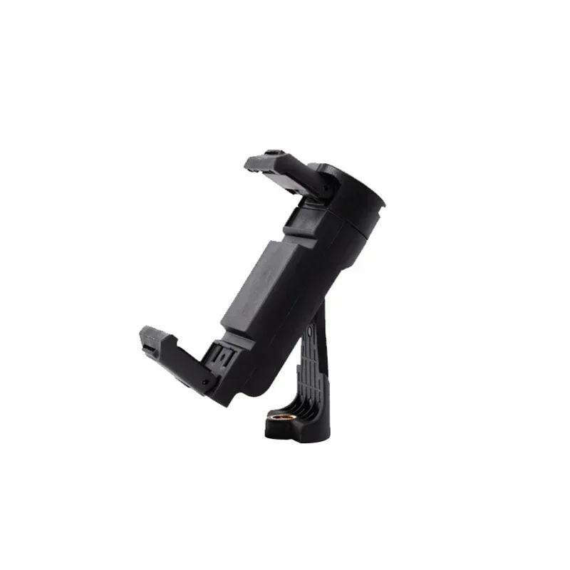 Universal Phone Holder Foldable Adjustable Rotatable Phone Clip Tripod Mount w/ 1/4 in Screw Hole Cold Shoe Mount for Tripod Mic