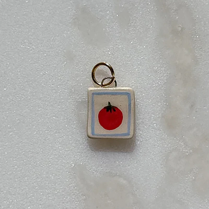 10pcs/lot DIY Mix Jewelry Accessories Stainless Steel Cherry Pear  Charms Phone Shell Pendant