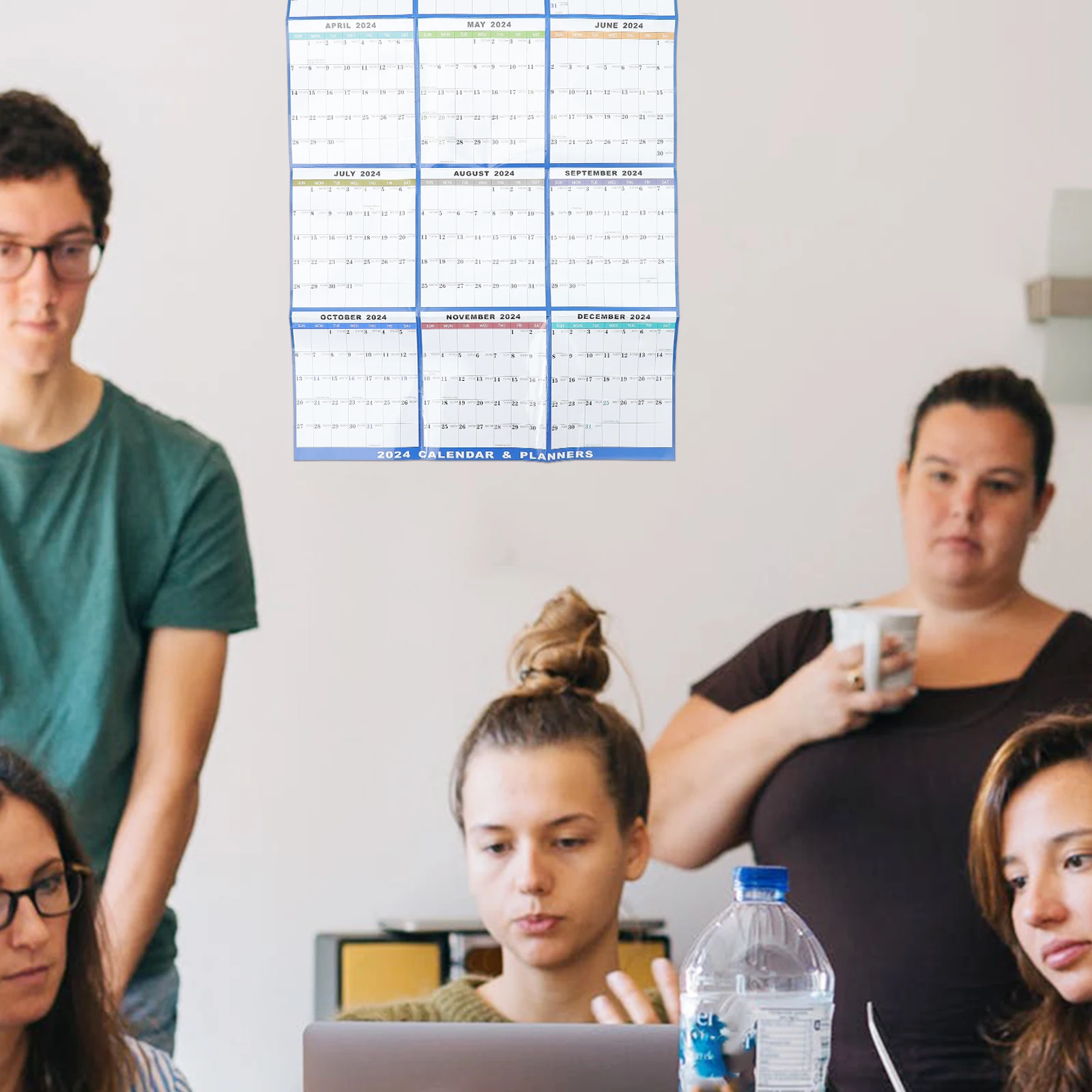 Wall Calendar Large Monthly Erasable for Delicate Planning Hanging Paper Calendars Reusable Dating