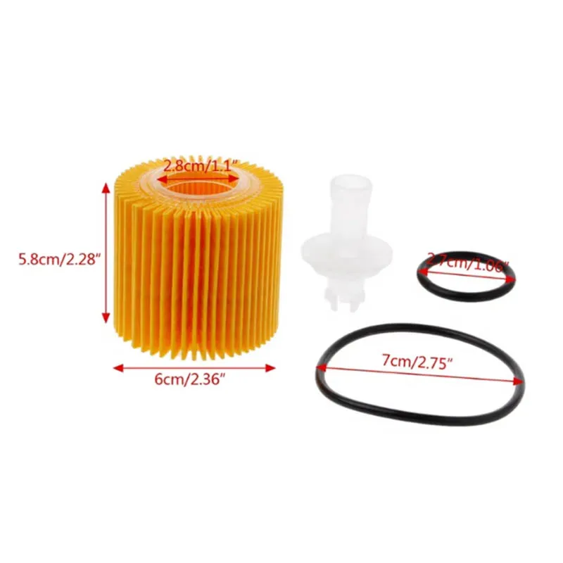 5Pcs Car Engine Oil Filters for Toyota C-HR 2018 2019 2.0L Pontiac Vibe 2009-2010 Corolla Prius 1.8L Filters 04152YZZA6