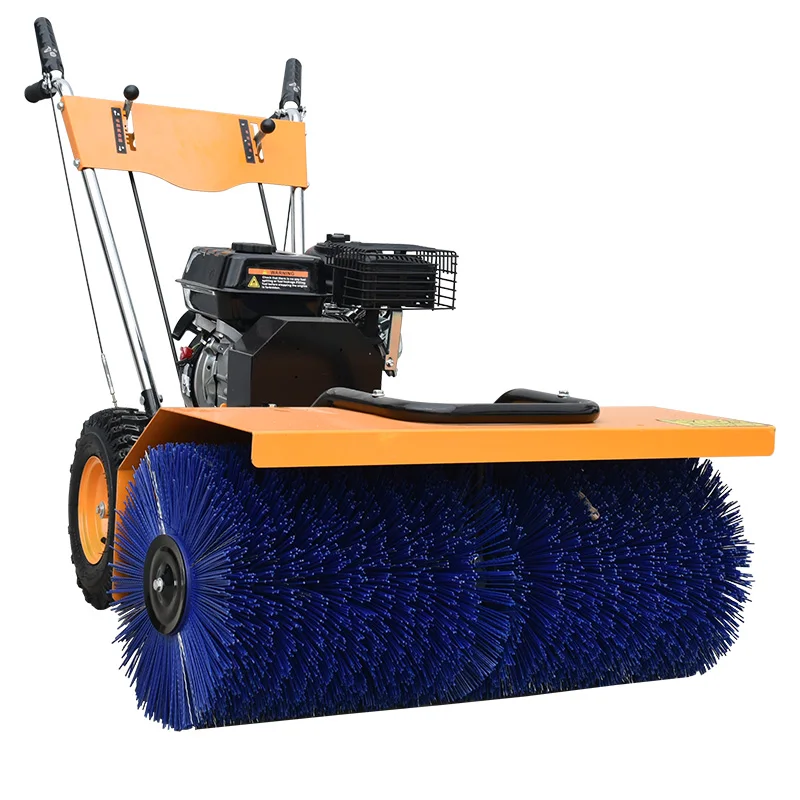 High-Efficiency Four-Wheeled Snow Melting Pusher Engine New Municipal Road Sidewalk Snowplow Bearing Core Snow Sweeper
