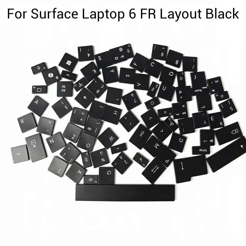 New Keycap for Surface Laptop 34 5 6 FR GR ES PT NO UK BLACK GRAY 2033 1979 1951