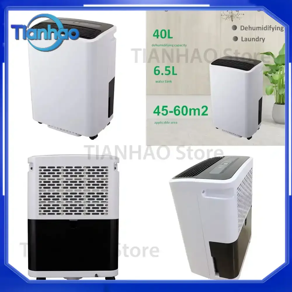 Low Noise Home Dehumidifier 50L for Greenhouse House Restoration Use R410A Refrigerant 50 Liter Dehumidifier
