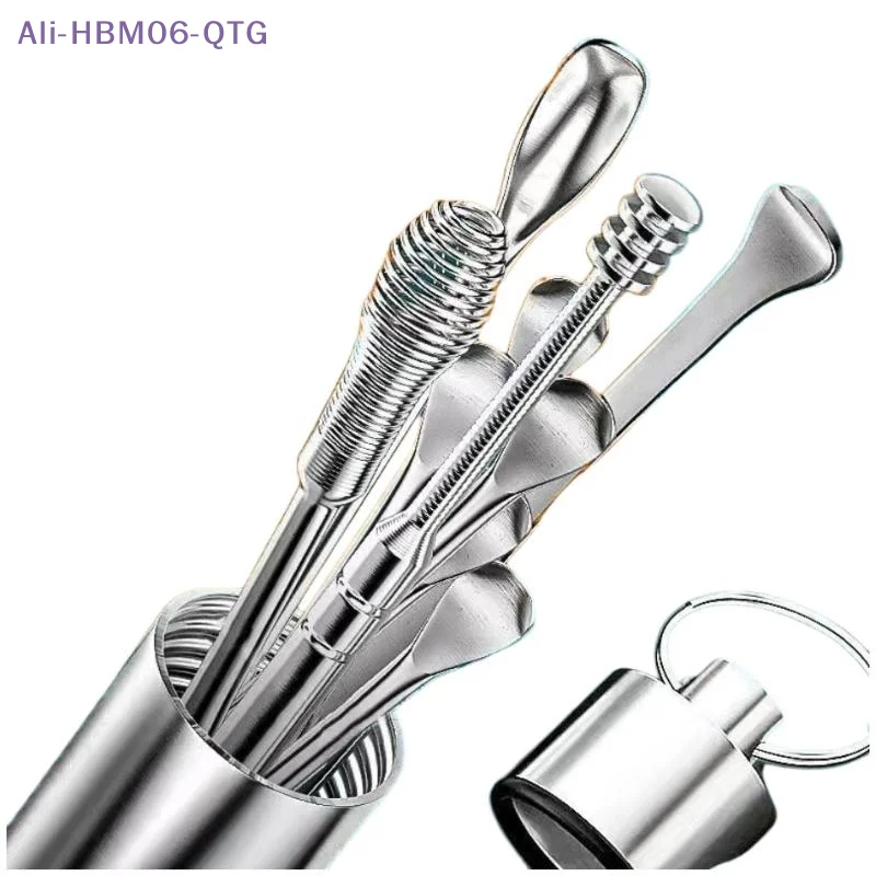 [New] 10Pcs/set Ear Wax Pickers Stainless Steel Earpick Wax Remover Care Ear Clean Tool Easy Carry