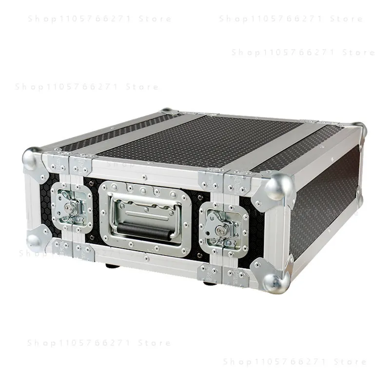 Portable 3U Wireless Microphone Flight Case Shockproof Protective Storage Box For Outdoor Stage Travel Live Performance