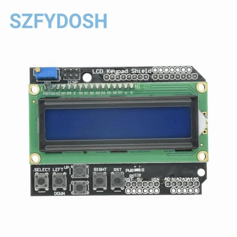 LCD1602 Character Input/Output Expansion Board  LCD Keypad LCD Shield   LCD Display module for Arduino  raspberry PI