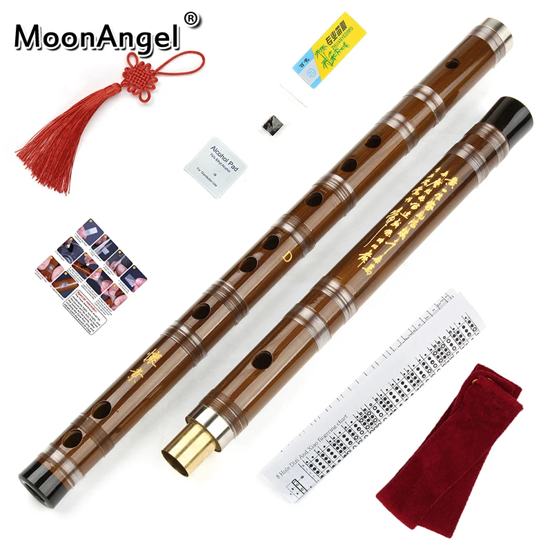 Huaisu-Professional Bamboo Flute Woodwind Musical Instruments C D E F G Key Chinese Dizi Transversal Fluta High Quality