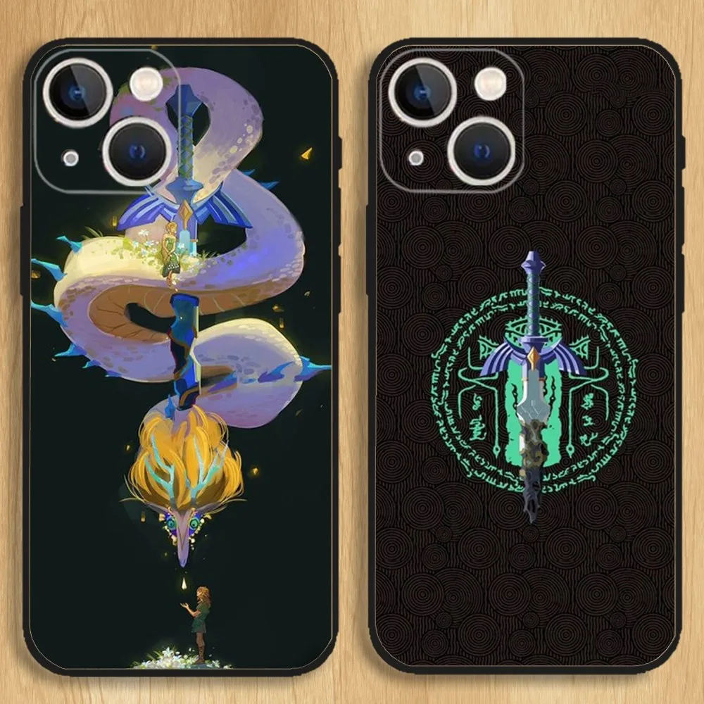 

The Legend of Zeldas Game Phone Case For iPhone15,14,13,12,11,Pro,Max,Plus,Mini,X,XS,XR,8,7,6,S,Plus,SE Soft Black Case