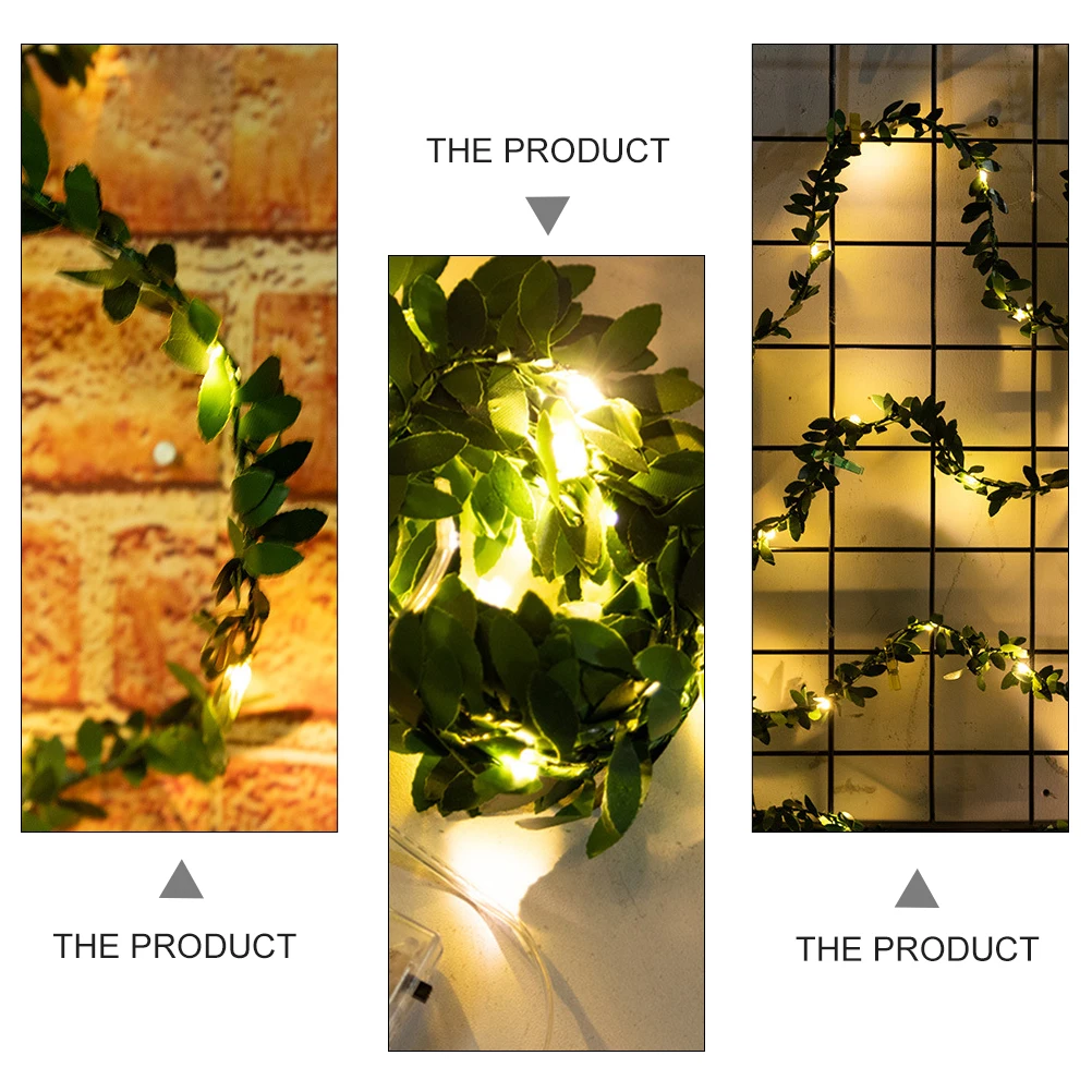 

50Leds Christmas String Lights Leaves Shape Decoration Led Wire For Home Garden Party Outdoor Holiday Use String Light Christmas