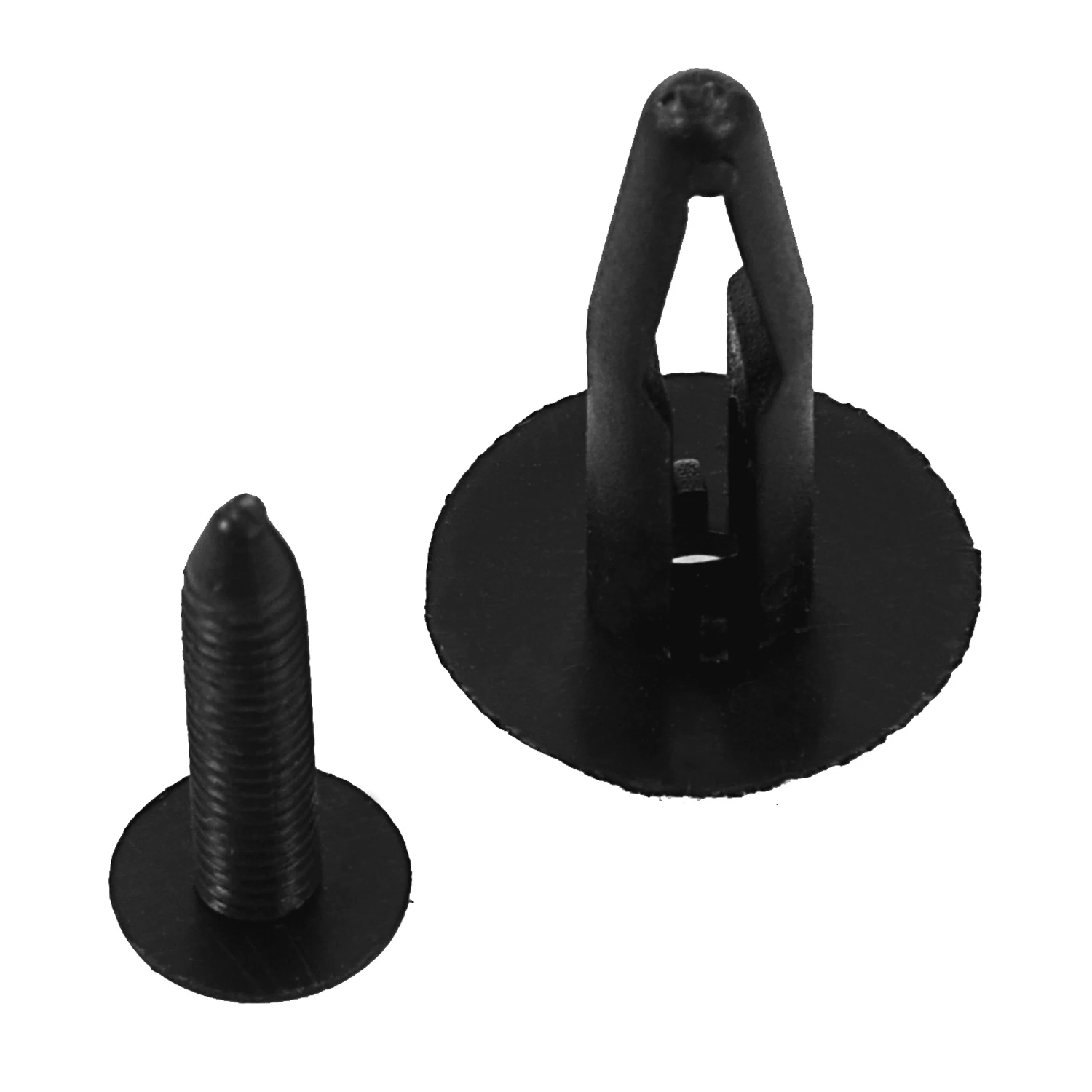 25 Stück Kunststoff nieten Verschluss Auto Stoßstange Push Clips 32mm lang schwarz