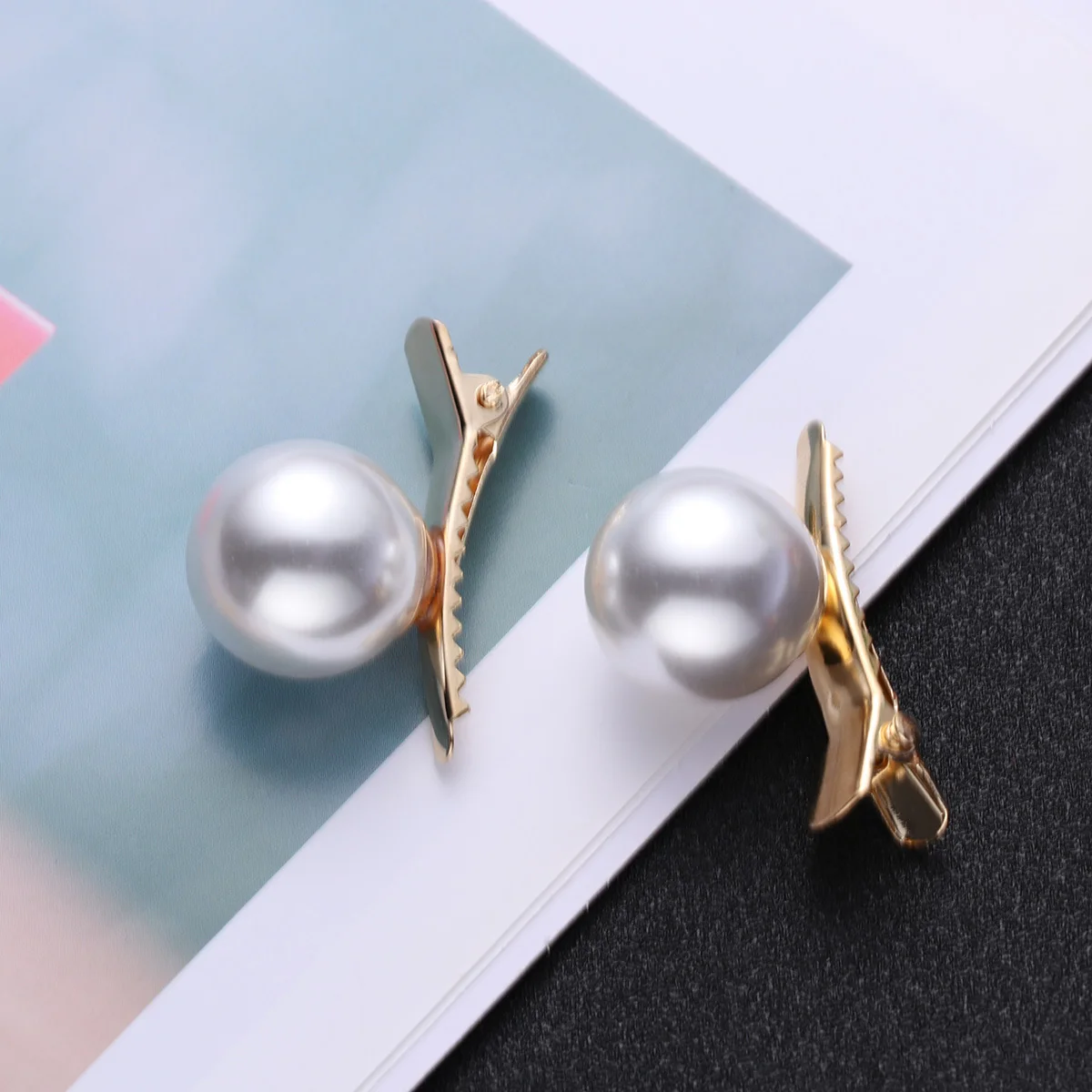 

10 шт., булавка из сплава с большим жемчугом и утконосом для женщин и девочек, жемчужная заколка, короткие заколки, модная заколка для волос, инструмент для укладки волос