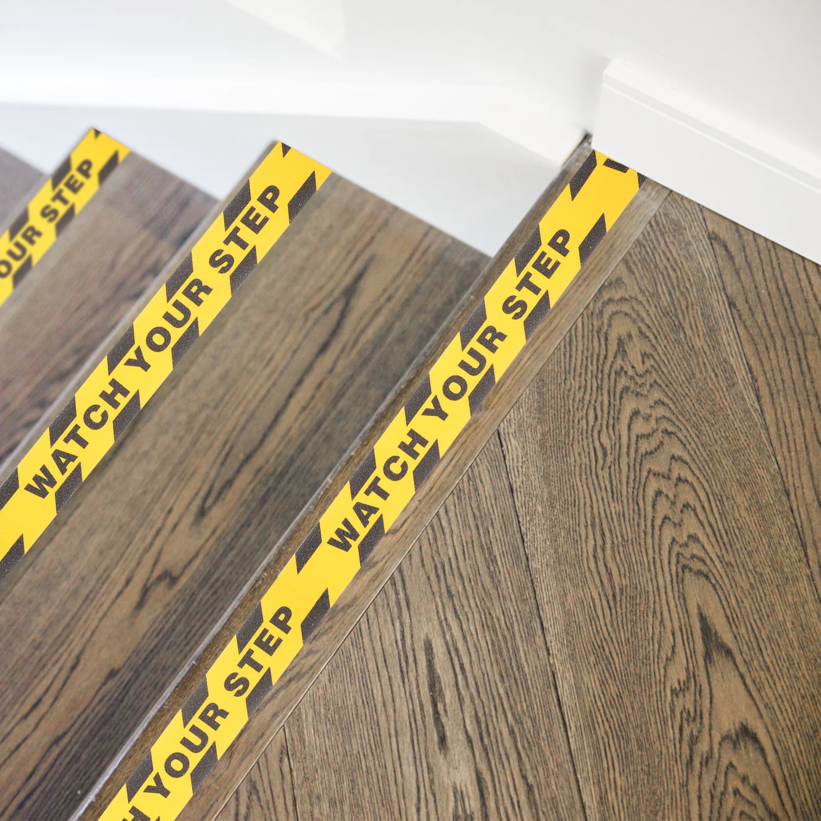 

Non-slip Tape Watch Your Step Sign 2 Rolls Floor Sticker Steps Stairs Adhesive Warning Anti-slip Stair Treads Safety