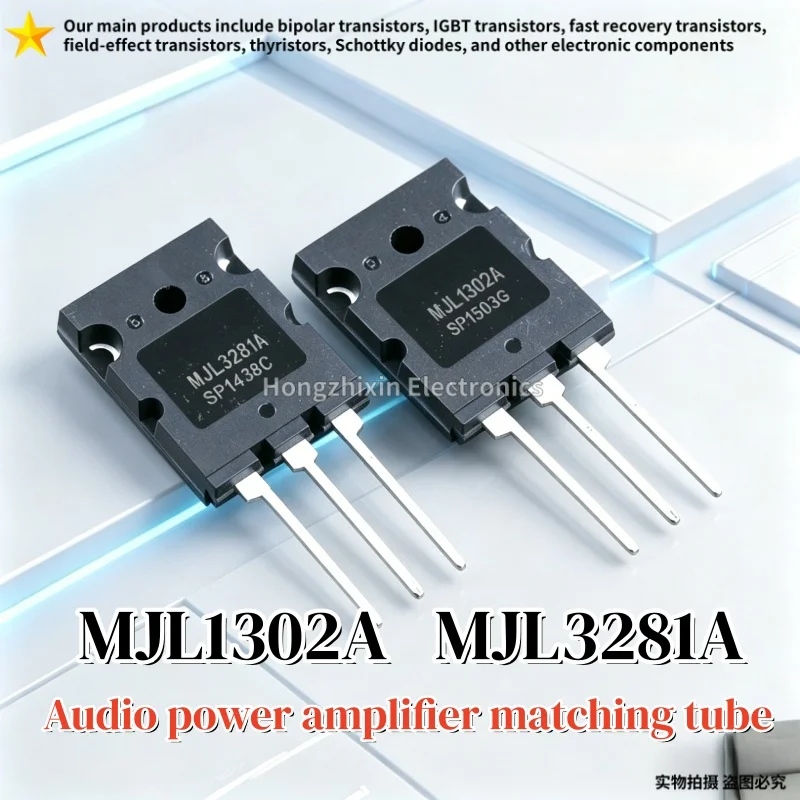 2pcs Original MJL3281A MJL1302A TO-264 MJL3281 MJL1302 High Power Audio Pair Transistor