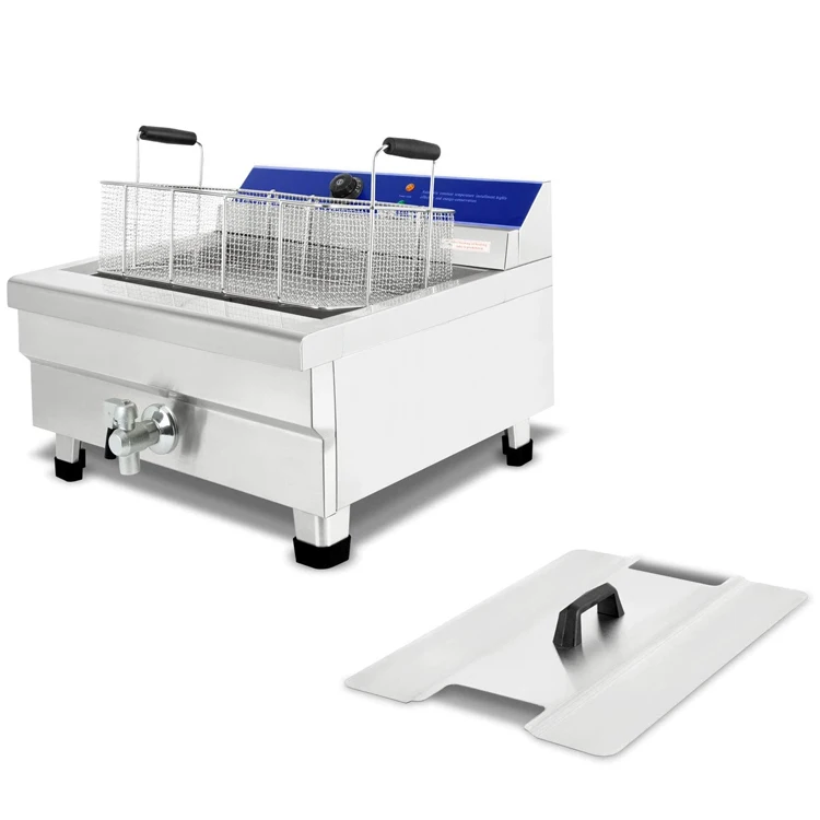 Large Capacity 20L Commercial Electric Tornato Potato/Donut/Funnel Cake Deep Fryer