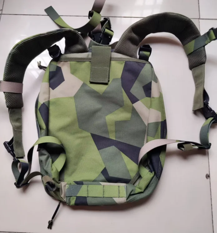 Swedish Geometry Camouflage Backpack Man Outdoor Jungle Green